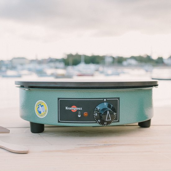gietijzeren crêpemaker 40cm 3000w groen - krampouz - cebpa4ao — afbeelding 3