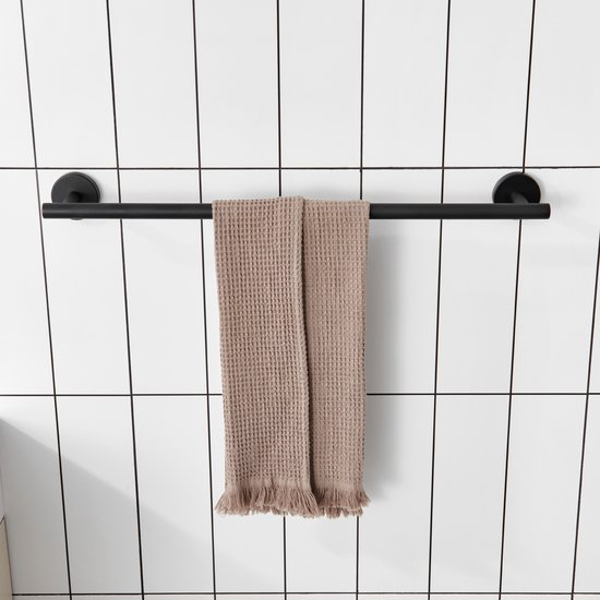 Axor Universal Softsquare Handdoekhouder 40,9x8,4x12 cm Mat Zwart