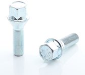 Verlengde wielbouten 40MM M12x1.5 Chrome 10x bouten / M12x1,5 / M12 x 1,5 / M12 x 1.5