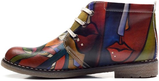 GOBY - Behind your Eyes - Bottine - Bottes femmes - Bottes femme - Bottes femme - Bottine - Fait main - Taille 38