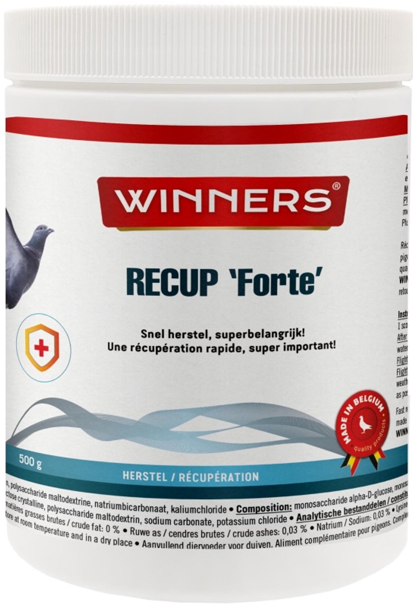Belgian Winners Recup Forte 500g - supplement voor duiven - versnelt herstel na inspanning
