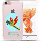 Apple Iphone 7 / 8 / SE2020 / SE2022 Siliconen backcover hoesje fly away