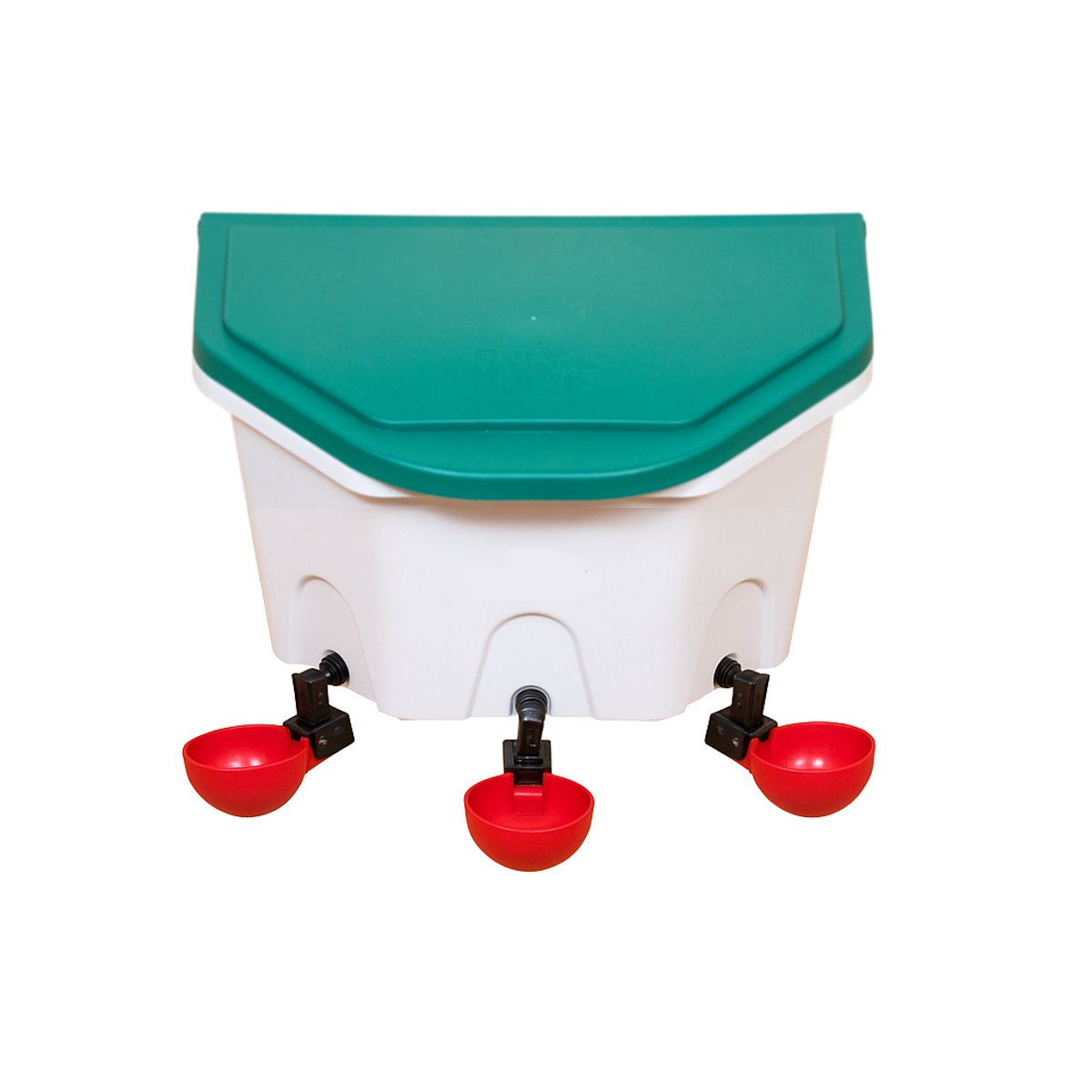 AviAqua Swingcups drinkbak 8 liter met drie grote Swingcups (ROOD) inclusief wandmontage | Kippen | Konijnen | Kwartels | Kuikens | Siervogels | Pluimvee | Knaagdieren