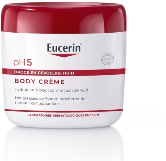 Eucerin pH5 Soft Bodycreme - Body Cream voor Droge en Gevoelige Huid - 5% Dexpanthenol - pH Neutraal - 450 ml