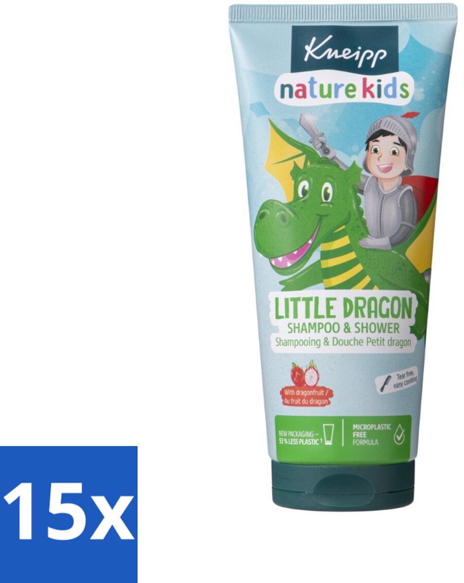 Image of 15 x Kneipp - Shampoo & Showergel - Little Dragon - 200 ml - Vegan Shampoo - Kinderbad - Gevoelige Huid - Kinderproducten