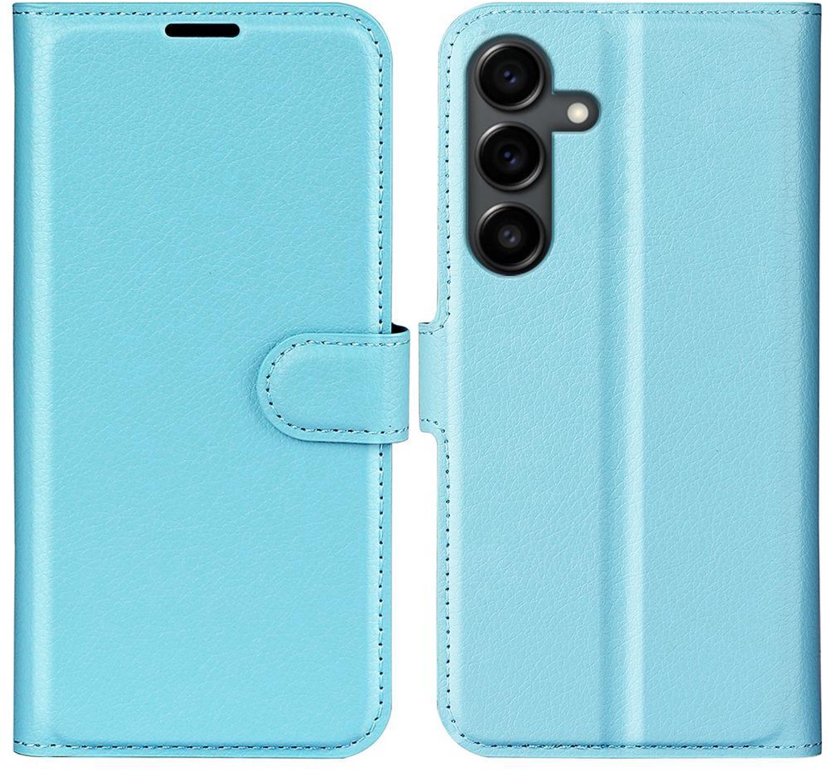 Mobigear Telefoonhoesje geschikt voor Samsung Galaxy S25 FE Hoesje | Mobigear Classic Bookcase Portemonnee | Pasjeshouder voor 3 Pasjes | Telefoonhoesje voor Pinpas / OV Kaart / Rijbewijs - Blauw