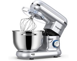 Krachtige 1500W Keukenmachine met 6 Snelheden en 6.2QT Kom voor Bakken