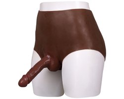 XX-DreamToys - Bodysuit - Female to Male - Drag - Ultra Realistisch Onderlichaam met Penis - Bruin M
