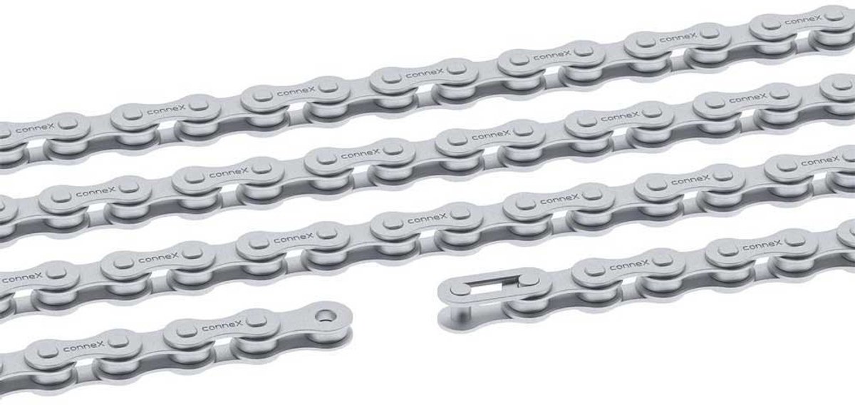 Connex Bmx 1/2´´ X 3/32´´ Ketting Zilver 108 Links