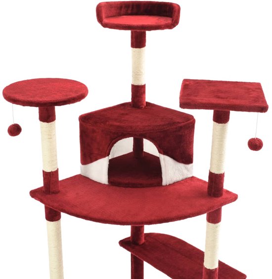 BYBYME Kattenboom voor binnenkatten, 6 stuks hoge kattenwandplanken met krabpalen, bedden, planken en speelgoed, kattenklimmeubels op meerdere niveaus, stabiele basis voor grote katten (lichtgrijs