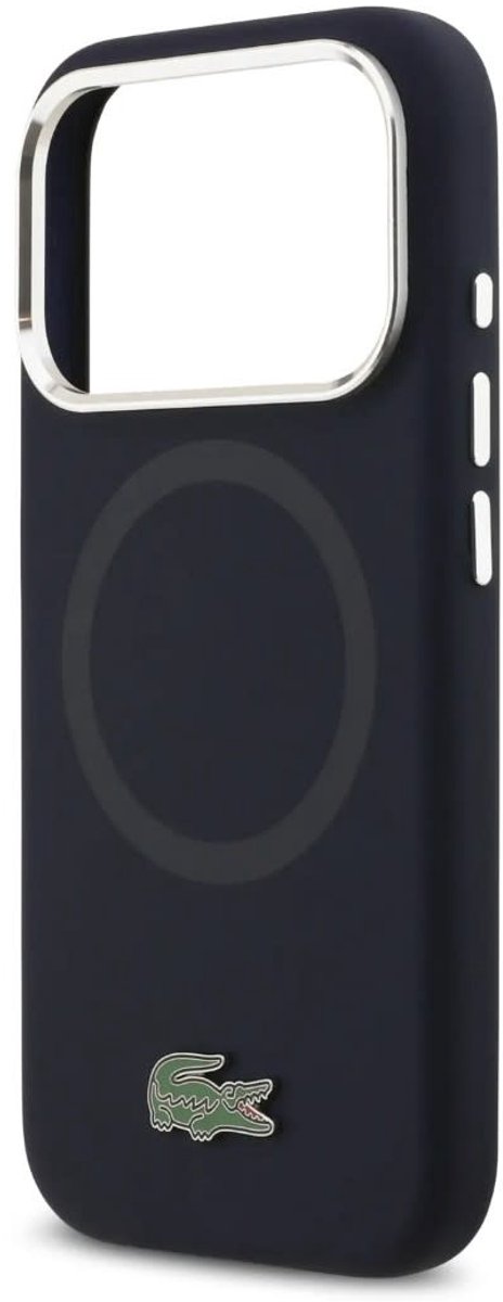 Lacoste Back Cover - iPhone 17 Pro - Navy - MagSafe-compatibel - Soft-Touch Grip