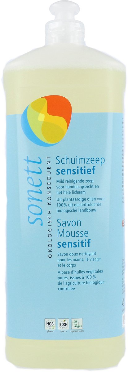 Sonett Foam Soap Sensitive Navulverpakking 1LT
