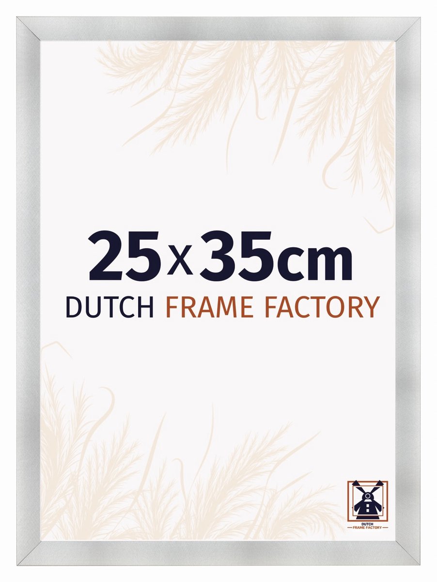 Dutch Frame Factory Fotolijst 25x35 cm - MDF - Aluminium Geborsteld - Praag