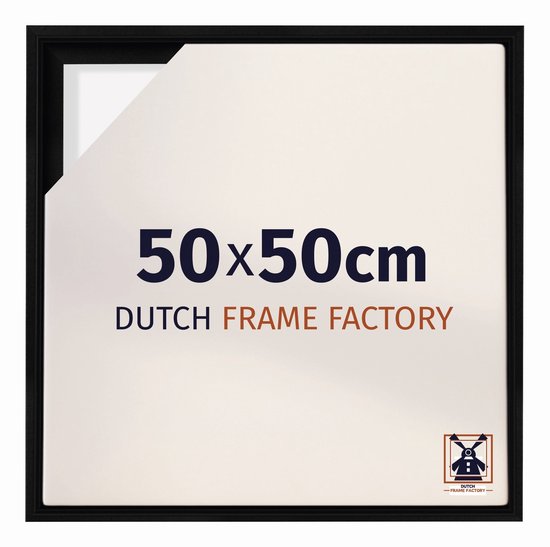 Cadre plateau 50x50 cm - MDF - Zwart mat - Lausanne