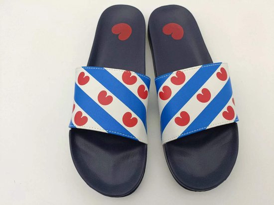 Friesland - Chaussons de bain - Pointure 45/46 - Cadeau - Noël - Saint Nicolas - Drapeau frison