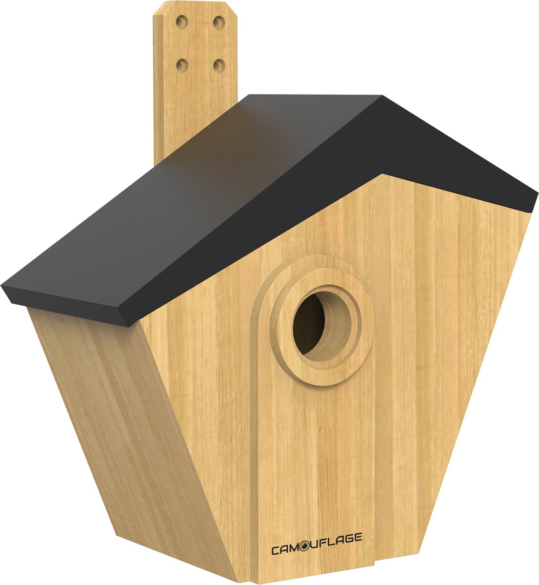Camouflage EZ Birdbox Bird Nest with Built-in AI Wildcamera