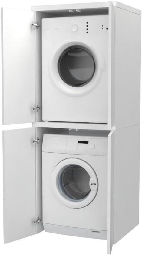 Wasmachinekast met 2 deuren, 68,5 x 64,5 x 88 cm, voor buiten
