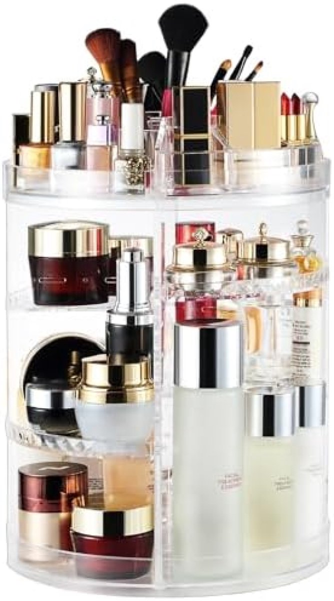 PromoHome 360° Draaibare Make-up Organizer - 8 Laags Transparante Opbergstandaard