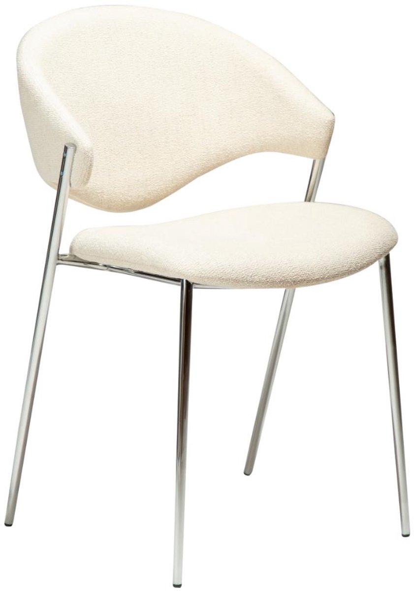 Zone Dan-Form eetkamerstoel bouclé beige.