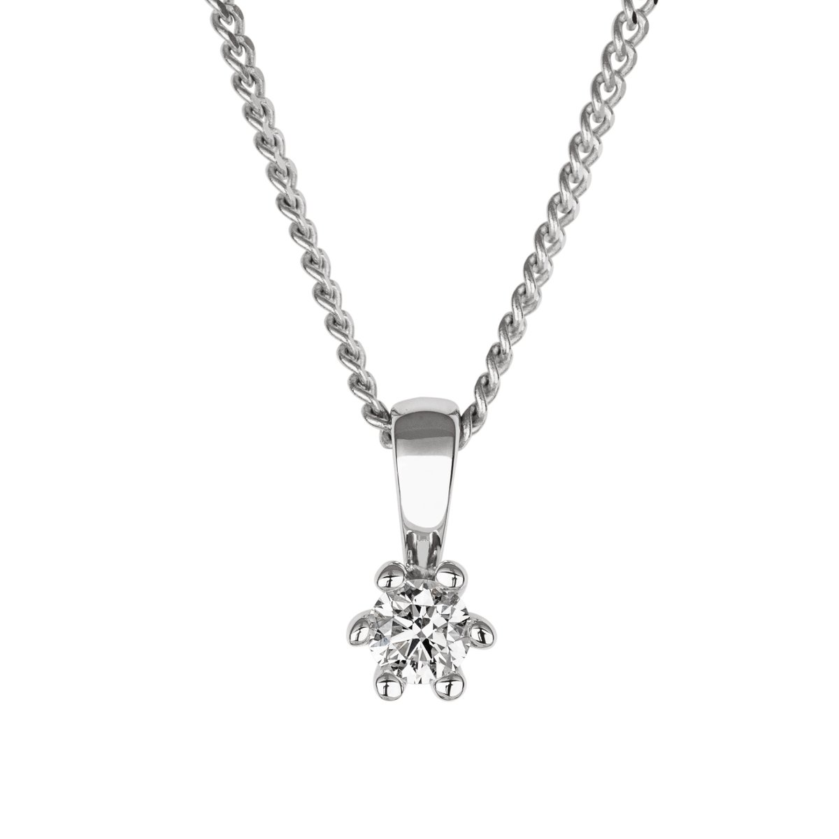 Orolino Halskette Gold 585 mit natürlichem Brillant 0,15ct.