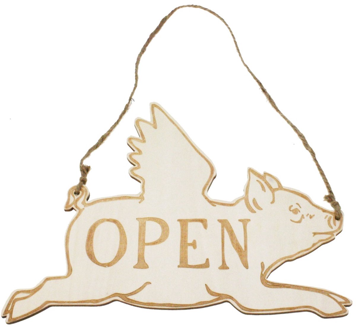 Hangend Varken Infobordje – 28×1×21 cm – Decoratief