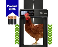 Citrien Kippenluik Automatisch met Instelbare Timer & Veiligheidsfuncties - Incl. AA batterijen