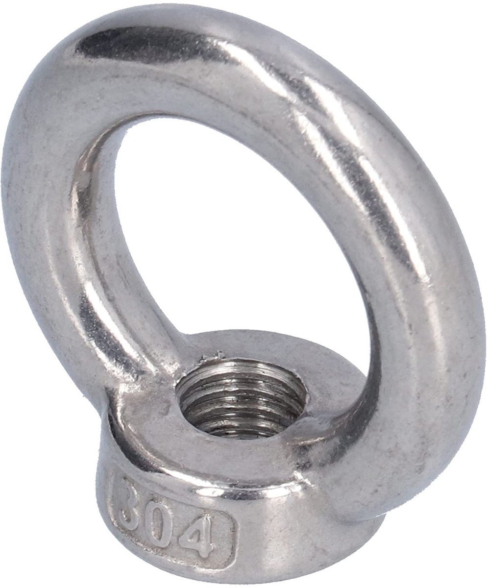 10 Stuks Hijsoogmoer, Roestvrijstalen Hijsmoer, Zware Oogbouten voor Scheepsbouw, Technische Kranen, Metallurgische, Spoorweglading(M4)