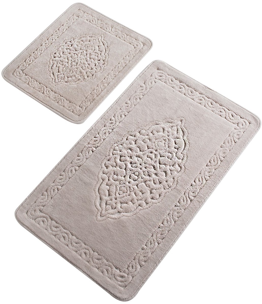 Asir - Badmat set (2 stuks) - Katoen - Antibacterieel - Antislip - Machinewasbaar
