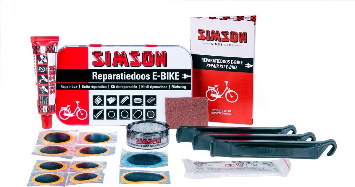 Simson - Reparatiedoos E-Bike - Inclusief pleisters en solutie thumbnail 6