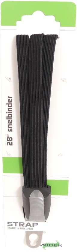 Snelbinder Trio Widek met universele RVS beugel - zwart 28 inch