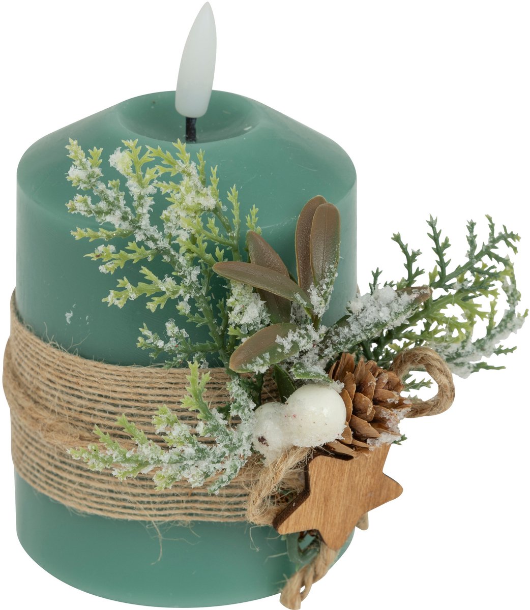 Decoratieve LED paraffinekaars, 10 cm
