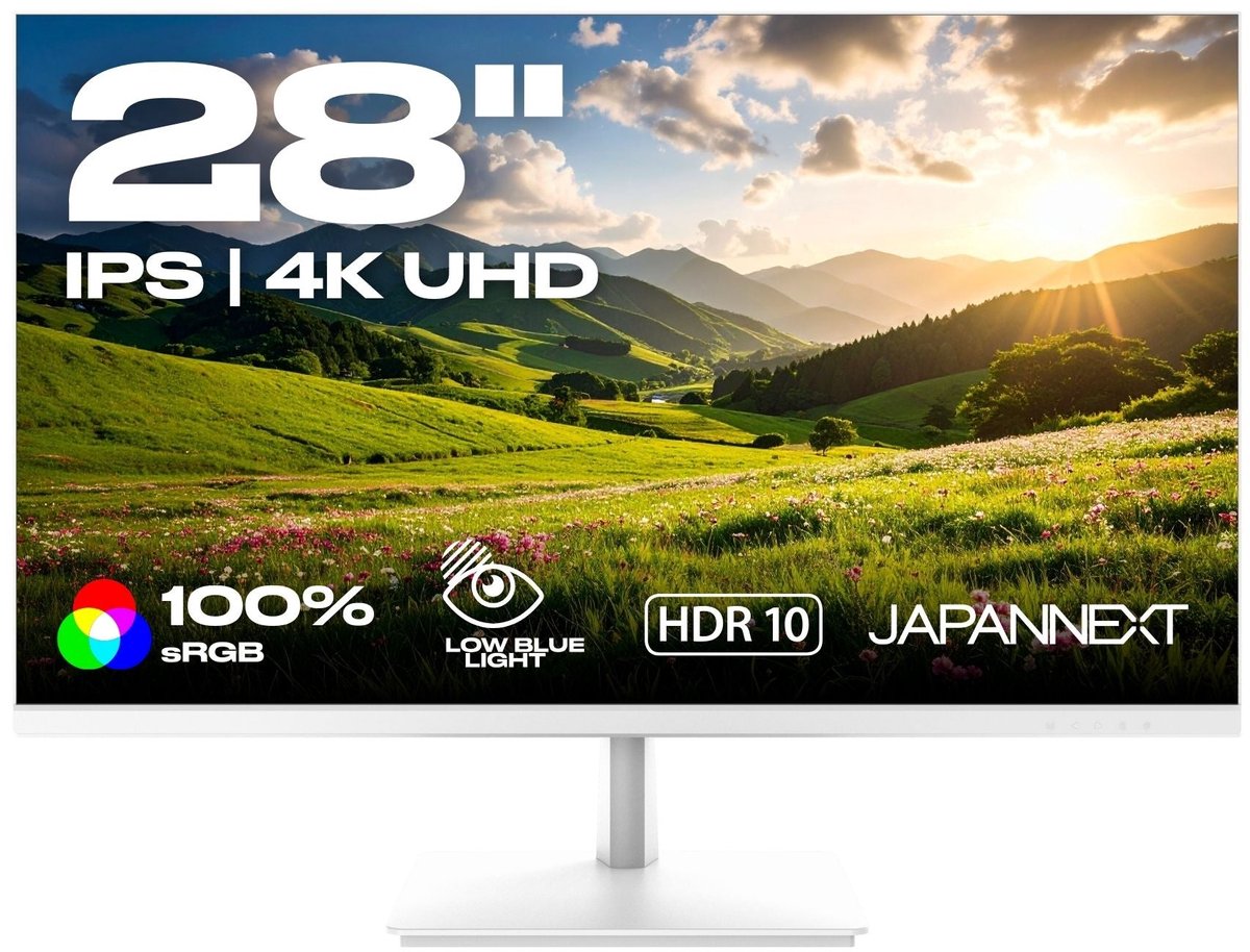 JAPANNEXT Monitor Wit 28" IPS 4K UHD (3840x2160) | JN-IPS2802UHDR-W