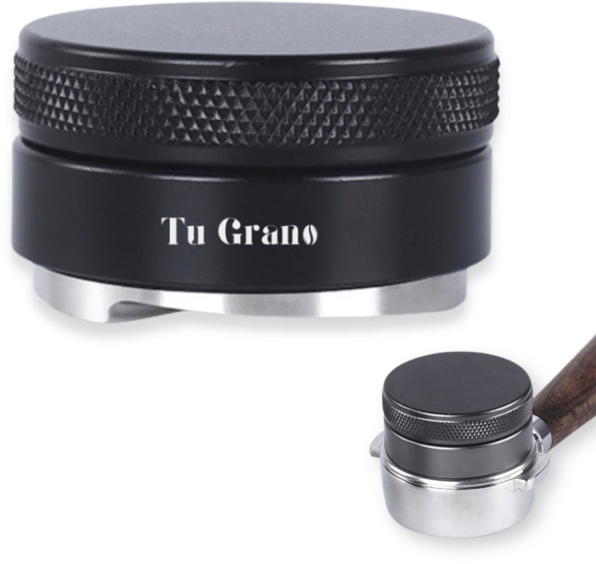 Tu Grano Koffie Verdeler - 51mm - Koffie Distributeur - Espresso Verdeler - Koffie Tamper - Zwart