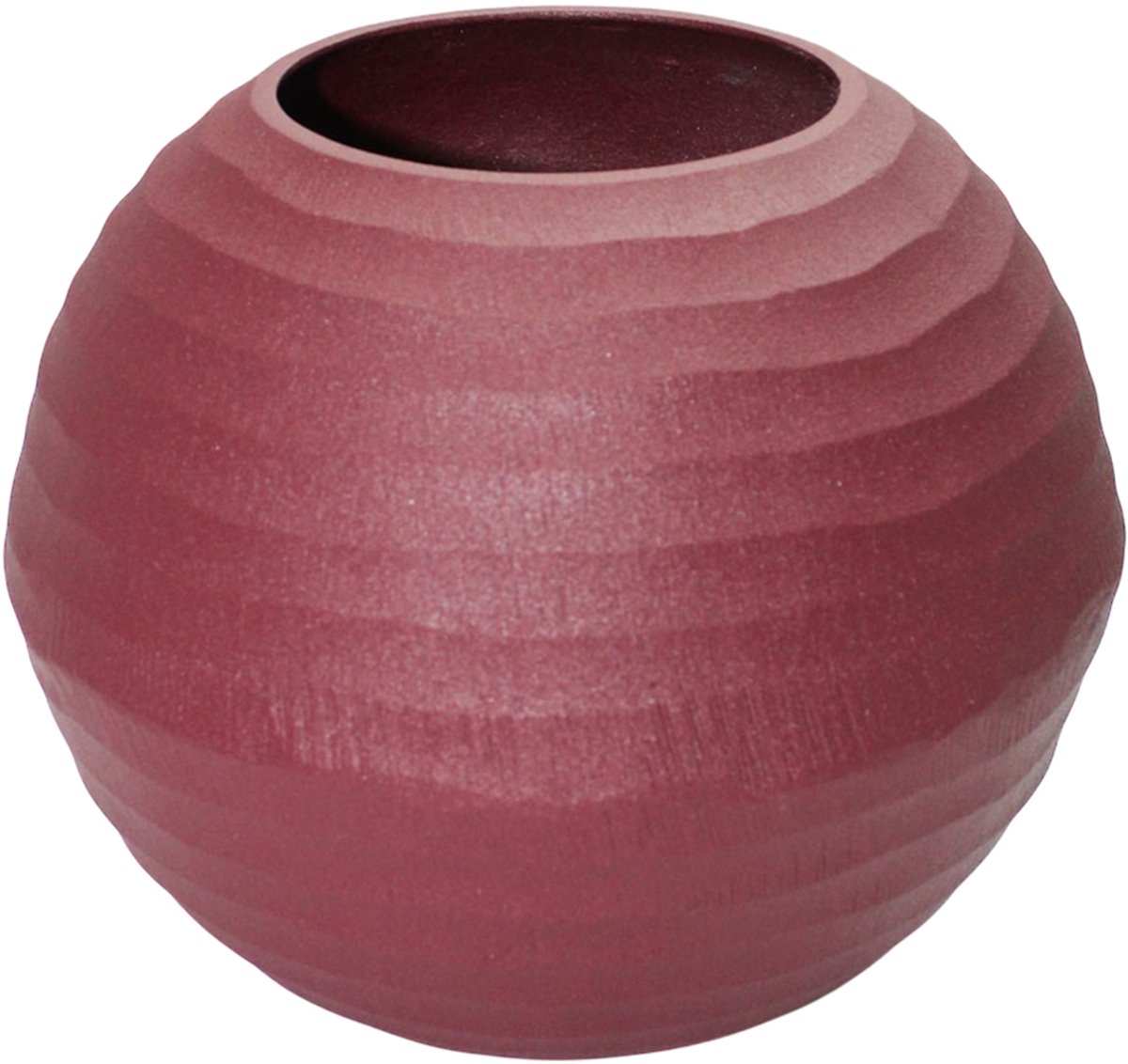 by Mooss - Paudar - Vaas - Planter - Bloempot - Red - Ã˜ 24 cm - Metaal - Rood