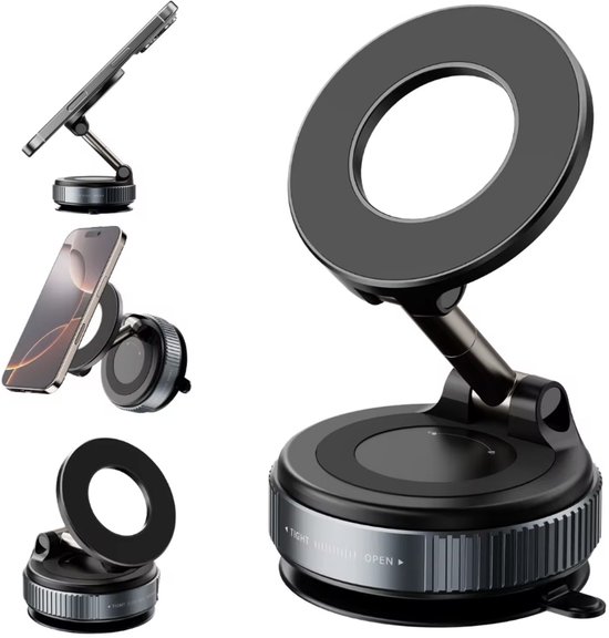 Magnetische Telefoonhouder Auto – Zuignap & Dashboard – 360 ...