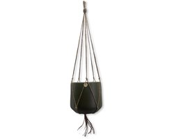 Minimalistische Plantenhanger - Jute - 70 cm lang - Geschikt voor Pot met Diameter t/m 15 cm - Handgemaakt in ons Macramé Atelier - Prijs per Stuk - Let op: Exclusief Pot - Inclusief Verzendkosten