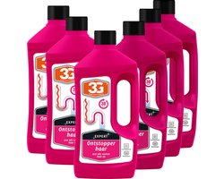 6x 3G Professioneel Expert Ontstopper haar - 1000 ml - Haarontstopper - Afvoer Ontstopper - Riool Ontstopper - Vloeibare Ontstopper - Badkamer - Doucheputje - 6-Pack