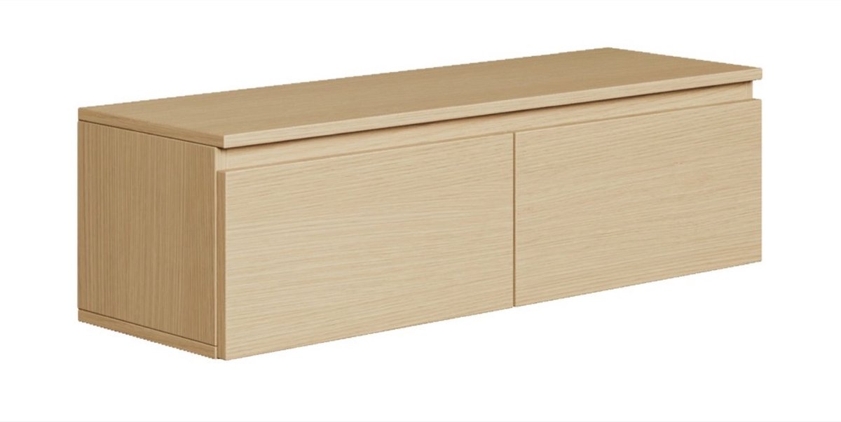Selsey Bemmi - TV-wandmeubel, Lindberg eiken, 100 cm Houtlook eiken