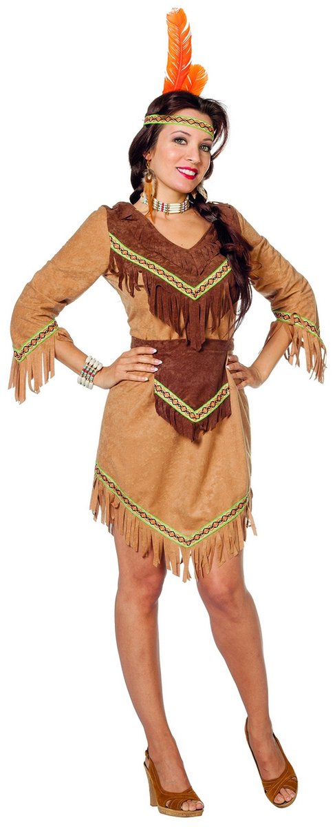 Indianen Vrouw Beige