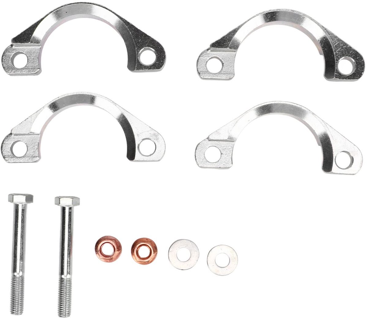 Uitlaatpijp Rebuild Onderdelen, 82007050 50mm Dia Koolstofstaal Hoge Sterkte Uitlaat Flens Reparatie Kit voor E24 E32 E34 E39