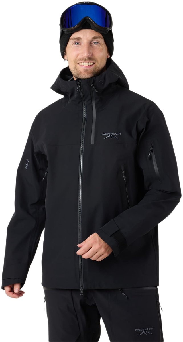 Swedemount Lofoten 3L Shell jas – Skijas voor heren – 2XL Zwart