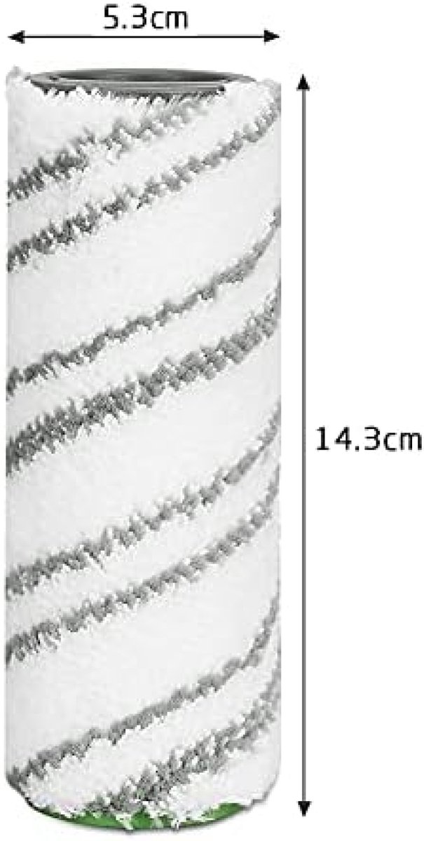 PromoHome 4 Vervangende Microvezel Rollen voor Draadloze Vloerreinigers - Compatibel met Kärcher FC3, FC5, FC7 Series - Geschikt voor Parket, Laminaat en Tegels – foto 2