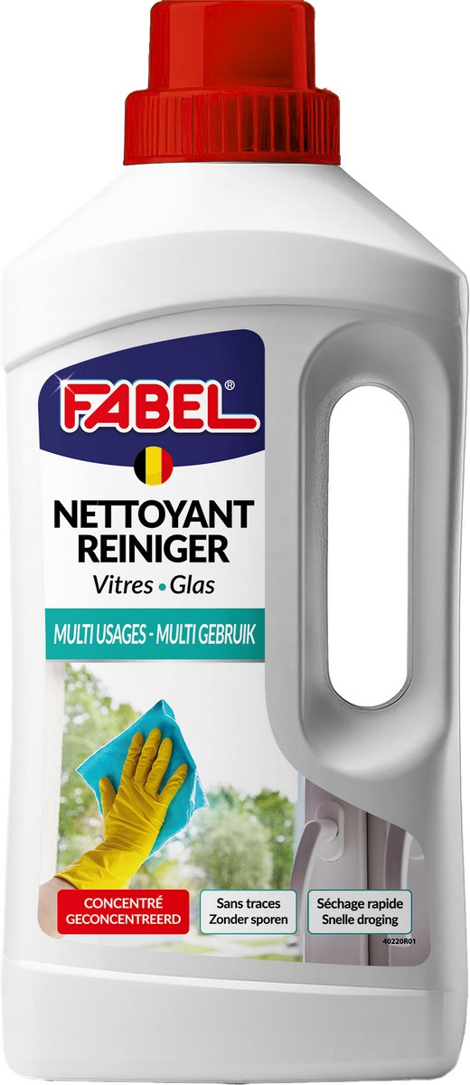Fabel - Glasreiniger - Geconcentreerd zonder sporen - 1 L
