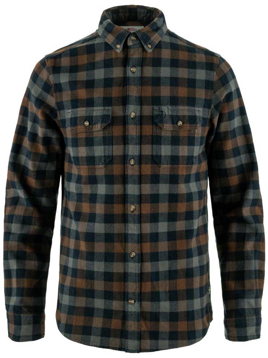 Fjällräven Skog Overhemd Met Lange Mouwen Veelkleurig S Man Marineblauw