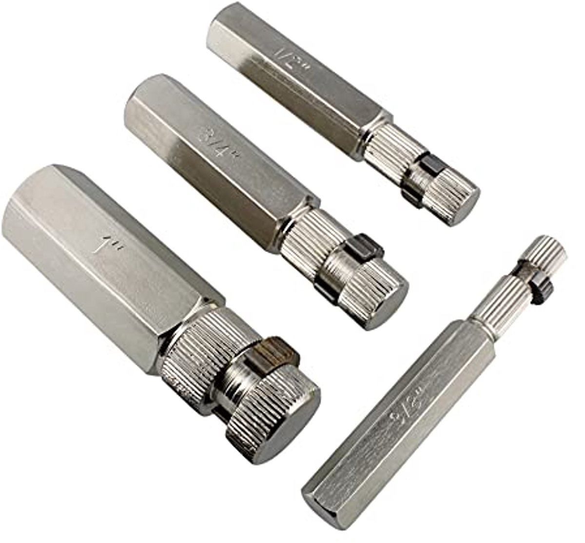 Interne Pijp Verwijdering Tool Set - 4-delige Wrench Set voor Pijpen (1, 3/4, 1/2, 3/8 Inch)
