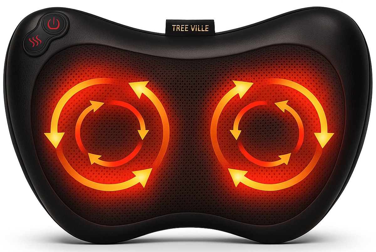 Tree Shiatsu Massage Kussen met Warmtefunctie - Tree - €28,95