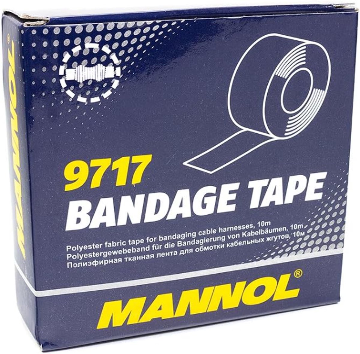 Afdichttape Mannol 9717 10 Meter 25mm Breed polyesterweefsel, uv-bestendig