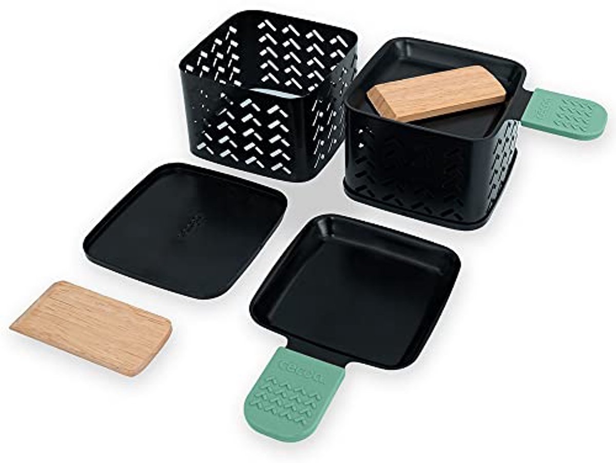 Set van 2 kandelaars voor raclette - Smeltkaas zonder elektriciteit - Compact en origineel — cadeau in Kookcadeaus - foto 4