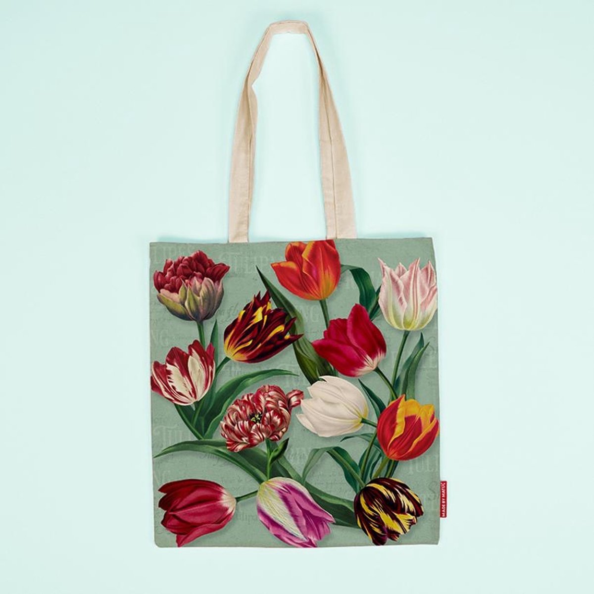 Matix - Tas katoen "Pretty Tulips" - groen