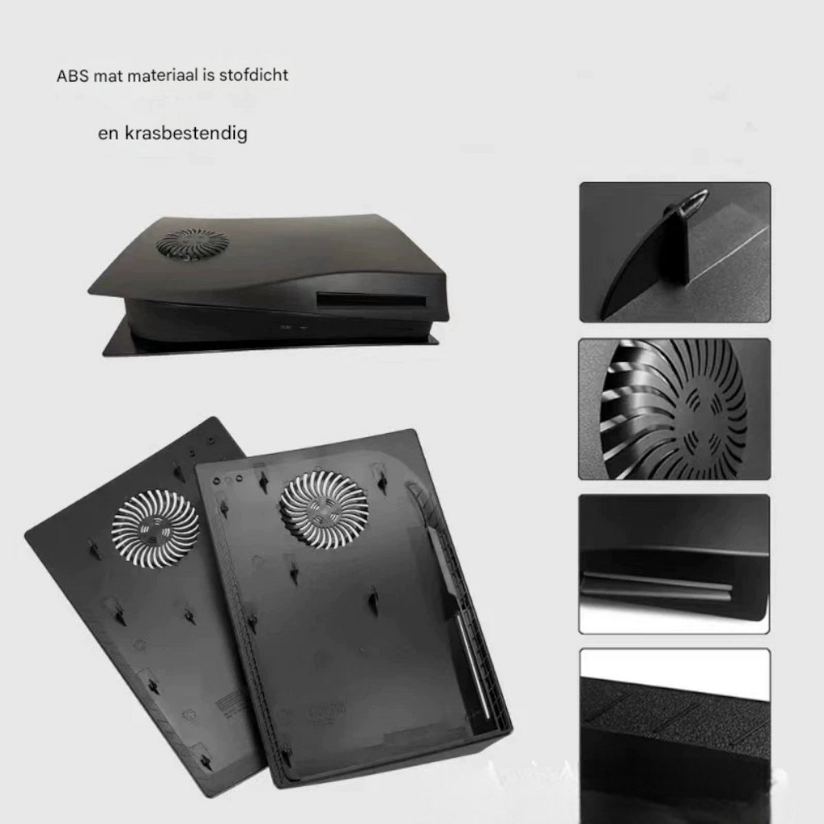 PS5 Faceplate met 400+ RGB LED Effecten & Stofilter - Koelingssysteem voor Disc Versie | Eenvoudige Installatie met Geavanceerde Verlichting en Luchtcirculatie thumbnail 2
